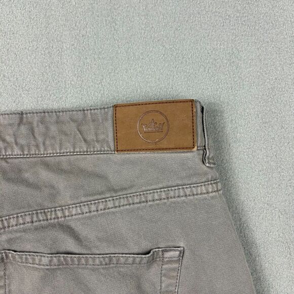 Peter Millar Pants‎ Mens 38 5 Pocket Pants Gray Cotton Blend Chino Business - Picture 8 of 10